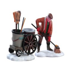 Lemax - Street Sweeper - Set van 2 - Nu Voorverkoop