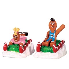 Lemax - Sweet Sledding - Set van 2 - Nu Voorverkoop