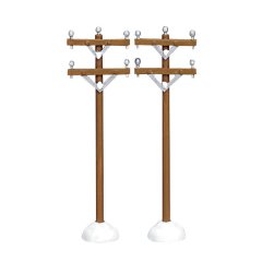 Lemax - Telephone Poles - Set van 2 - Nu Voorverkoop