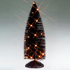 Spooky Town - Black Bristle Tree Orange Lights - Nu Voorverkoop