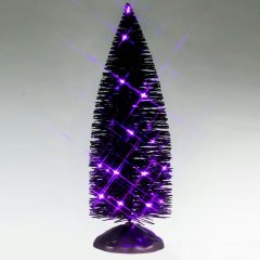 Spooky Town - Black Bristle Tree Purple Lights - Nu Voorverkoop