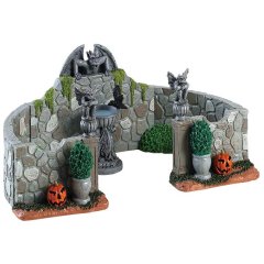 Spooky Town - Grey Gargoyle Gardens - Set van 6 - Nu Voorverkoop