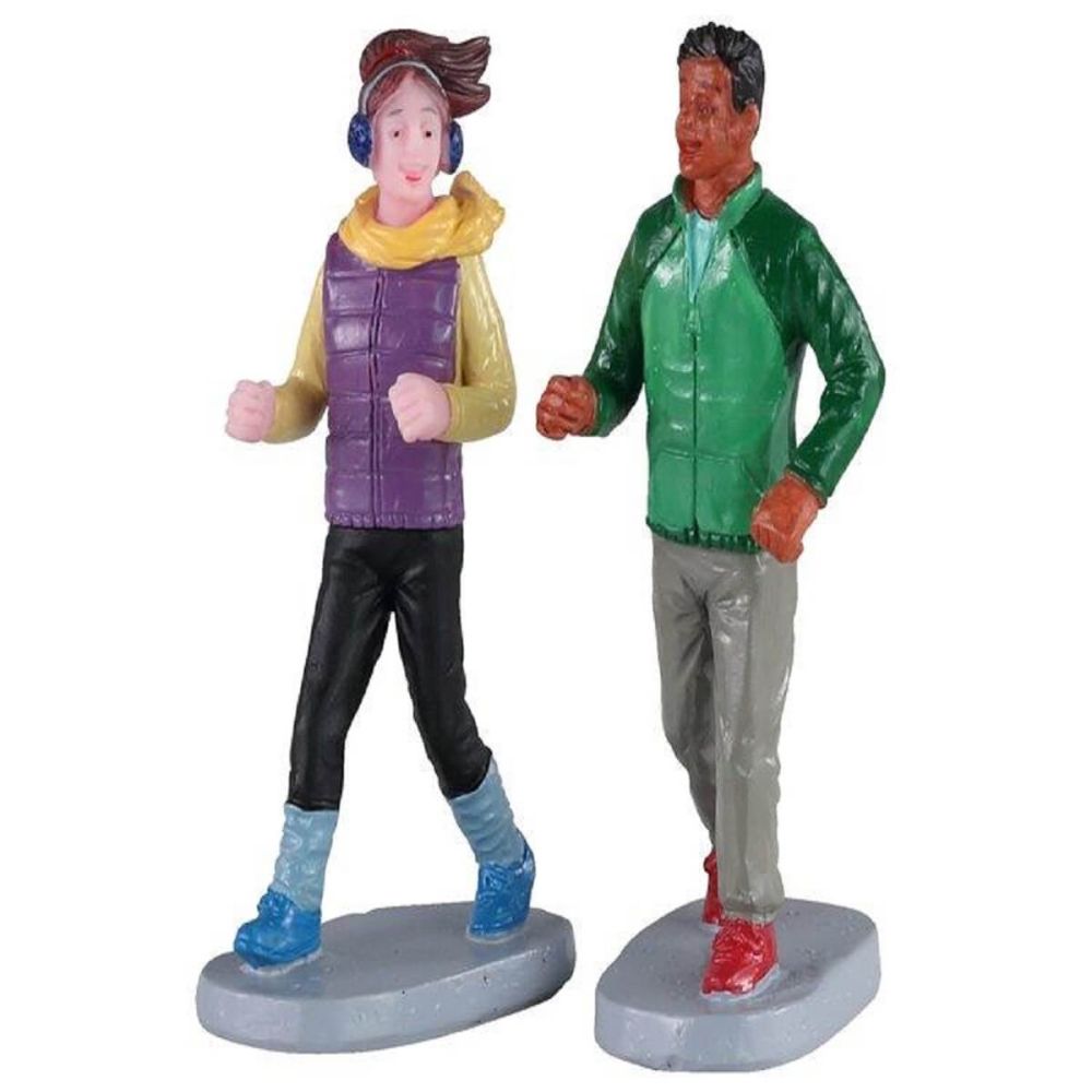 Lemax - Autumn Jog - Set van 2 - Nu Voorverkoop -   - Polyresin -  0728162029218