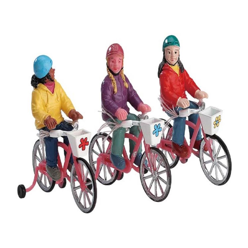 Lemax - Bike Ride - Set van 3