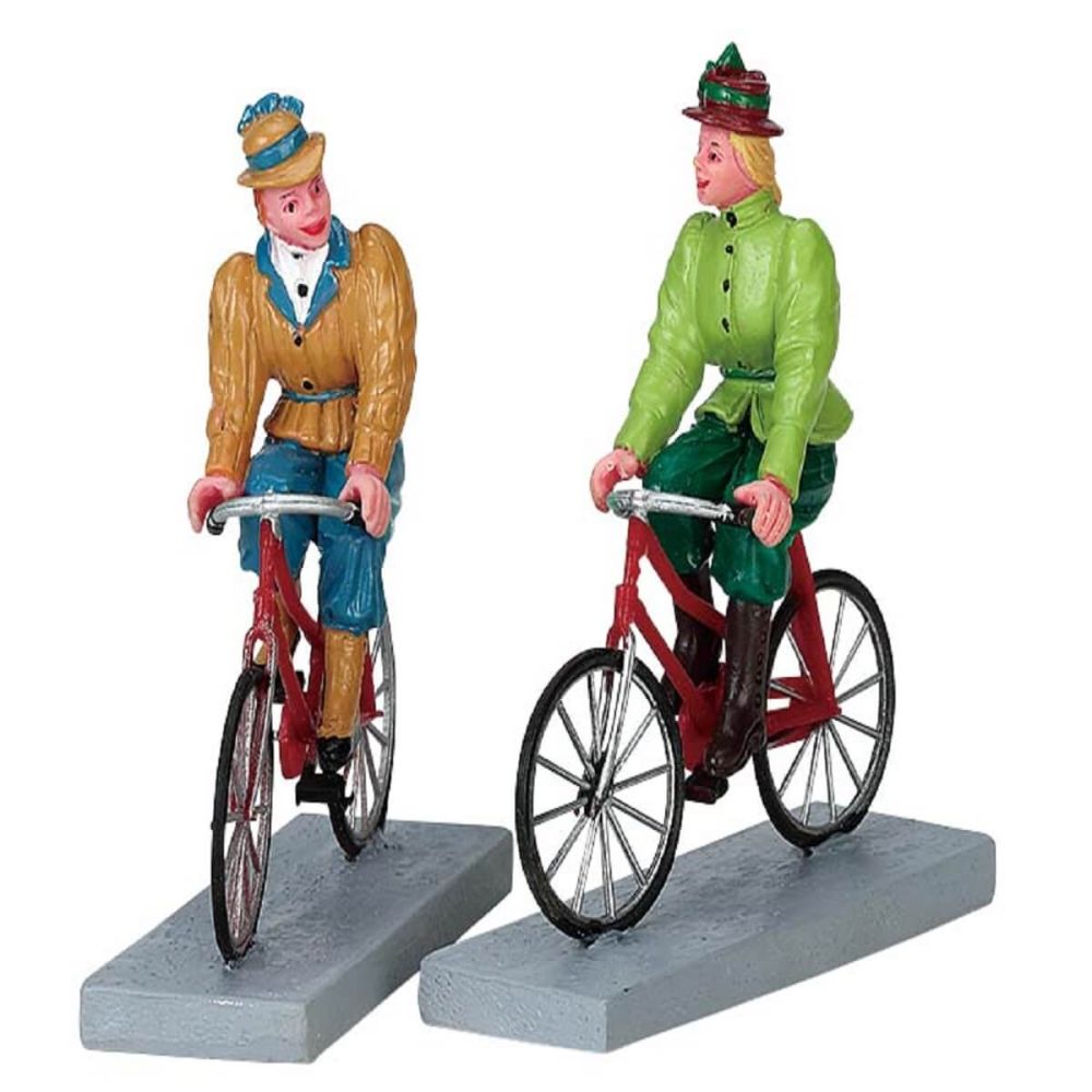 Lemax - Bloomers And Bicycles - Set van 2