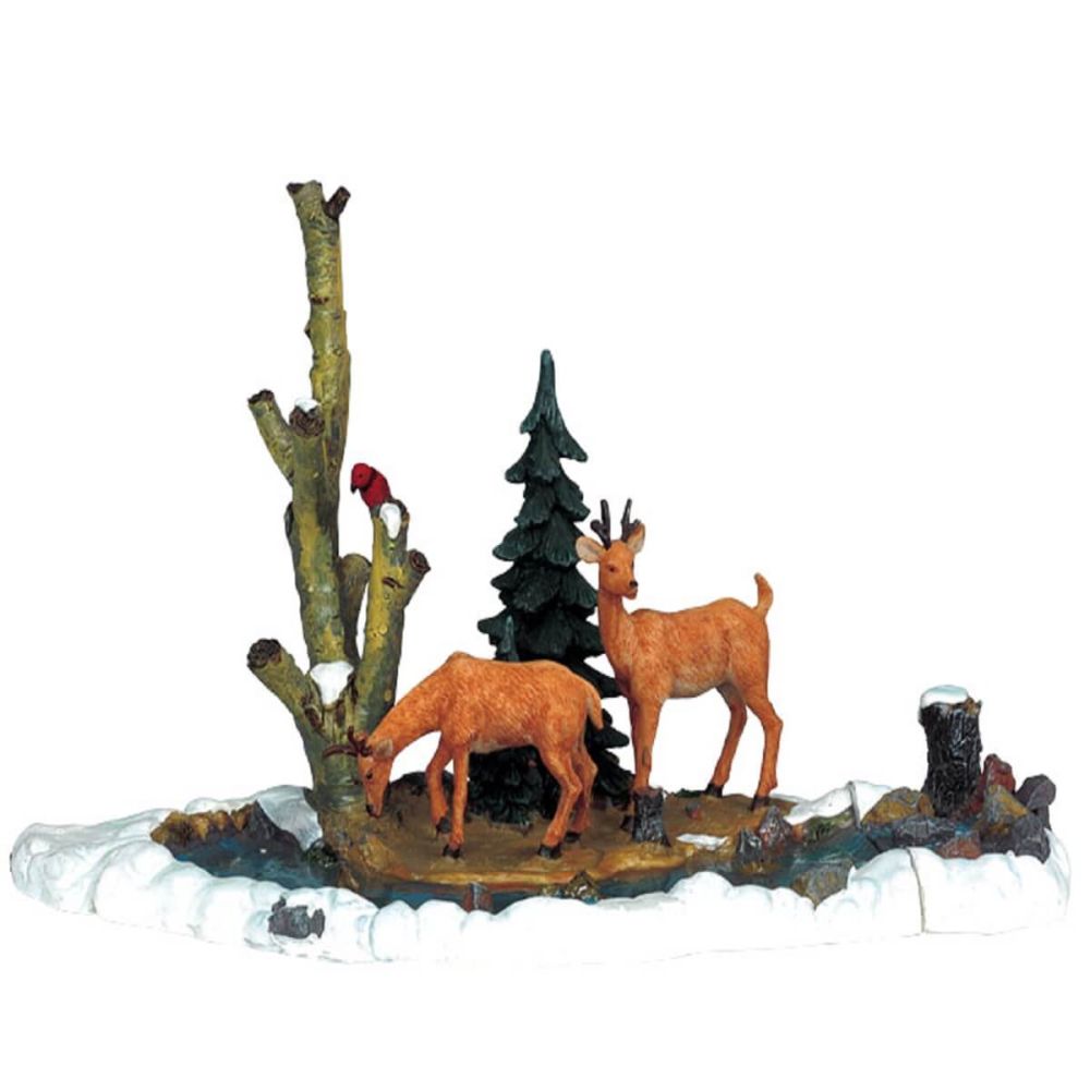 Lemax - Feeding Deer - Set van 3