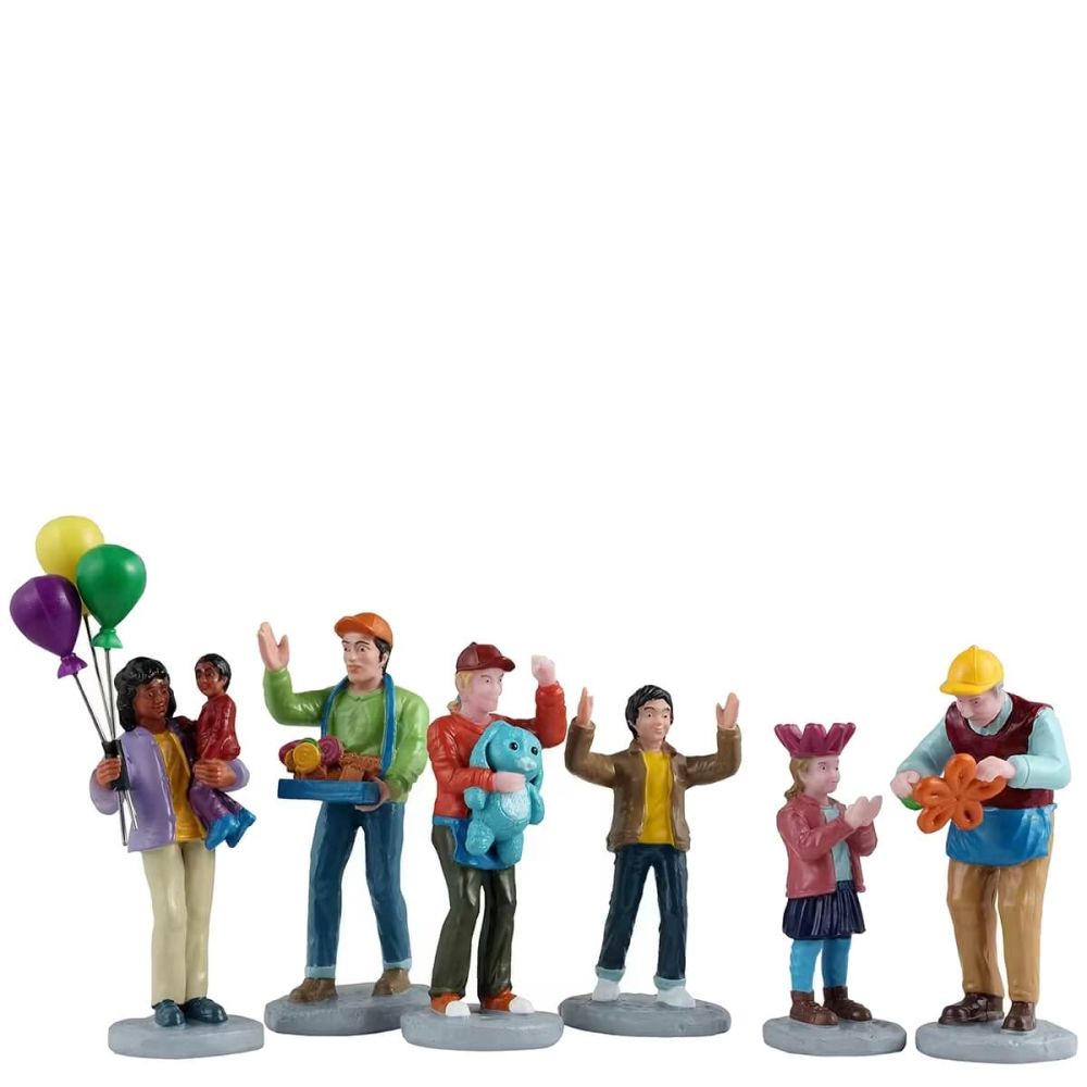 Lemax - Fun At The Carnival - Set van 6 - Nu Voorverkoop -   - Resin -  0728162525208