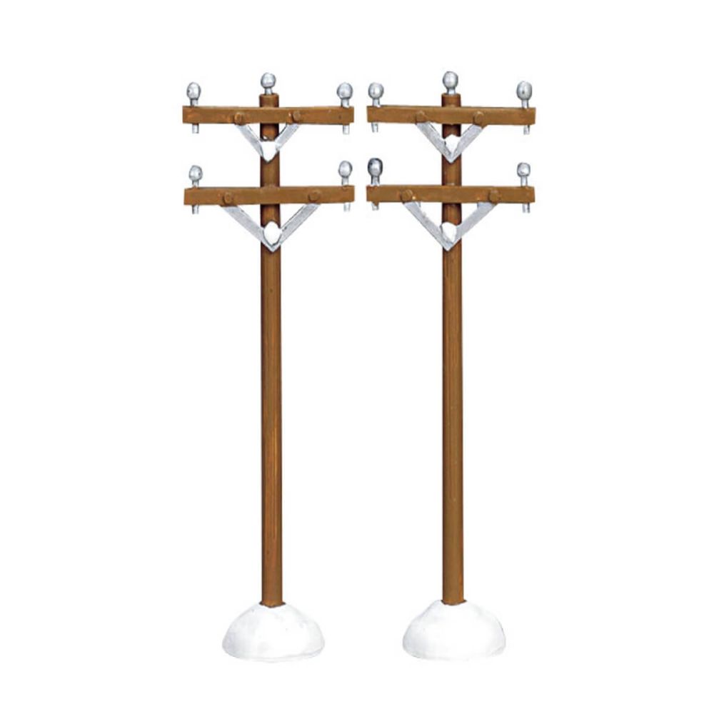 Lemax - Telephone Poles - Set van 2