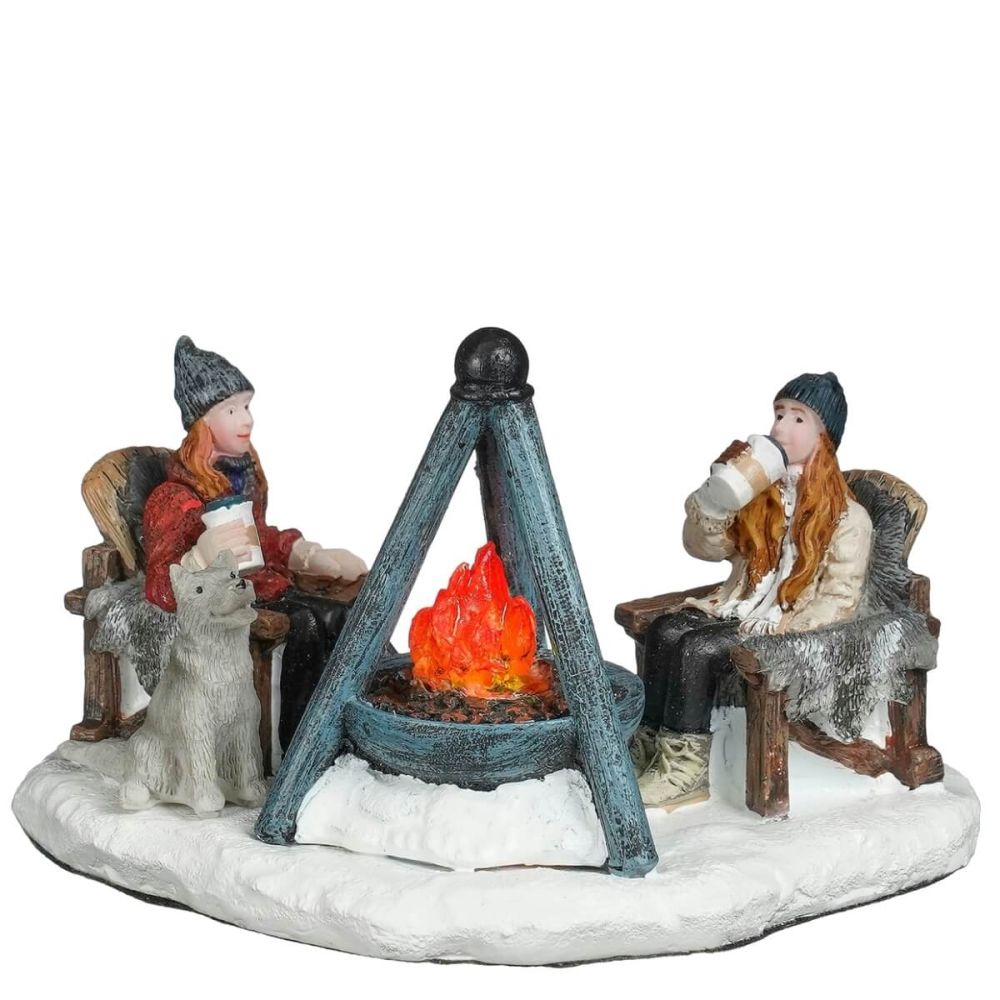 Luville - Drinking Hot Chocolate by the Fire - Nu Voorverkoop -   - Polyresin -  8720983272929