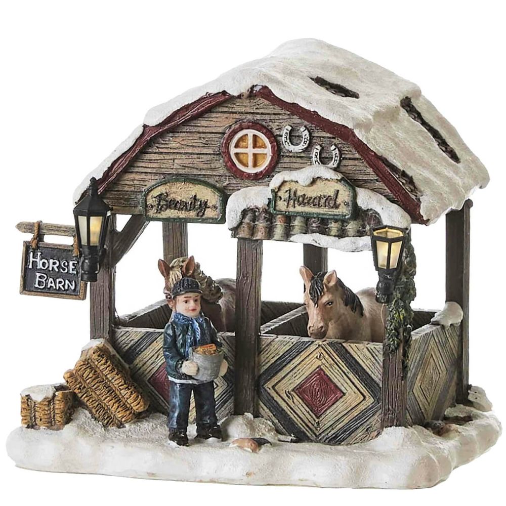 Luville - Horse Stable Brown -   - Polyresin -  8718861440768