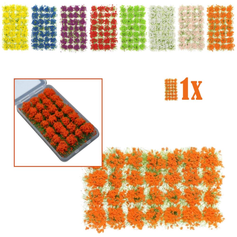 Mini Veldbloemen Oranje - 28 Plukjes in Opbergbox -   -  -