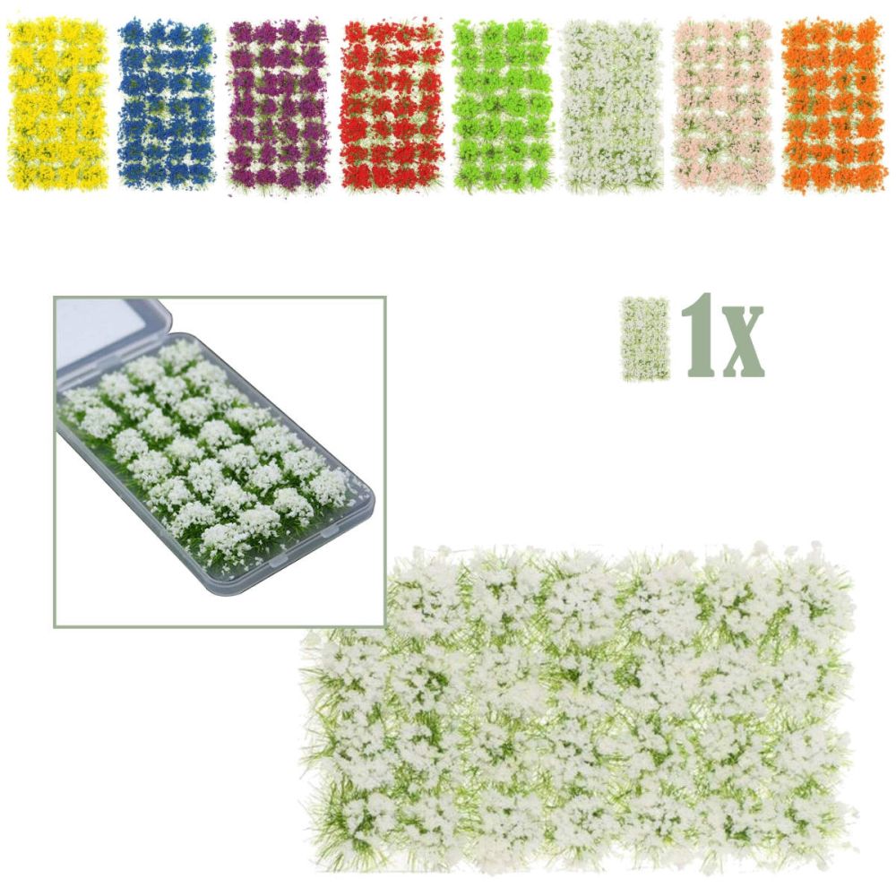 Mini Veldbloemen Wit - 28 Plukjes in Opbergbox -   -  -