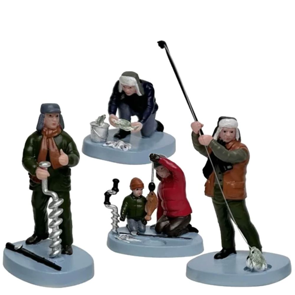 Santaville - Ice Fishers - Set van 4