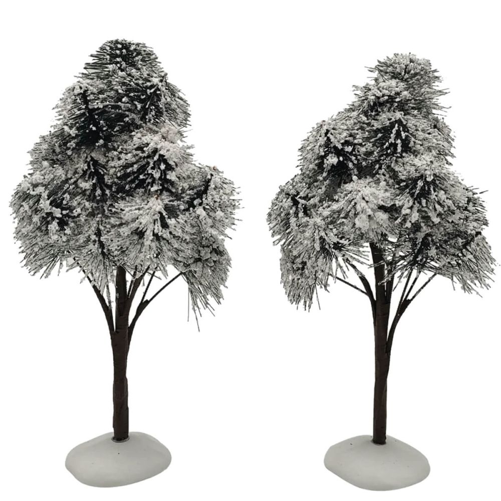 Santaville - Pine trees with Snow 25 cm - Set van 2