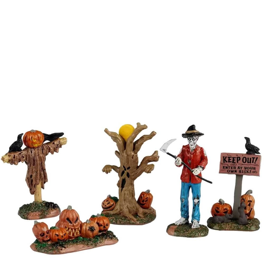 Spooky Town - Creepy Pumpkin Patch - Set van 5