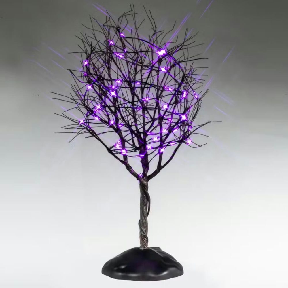 Spooky Town - Dry Tree Purple Lights