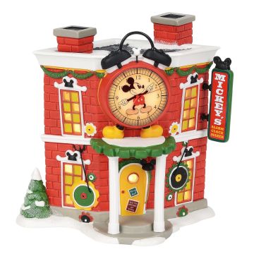 Department 56 - Mickey's Alarm Clock Shop - Nu Voorverkoop