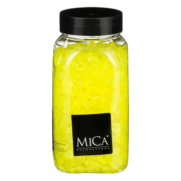 Glas Brokken Neon Geel Medium 650ml - Mica Decorations