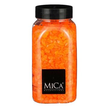 Glas Brokken Neon Oranje Medium 650ml - Mica Decorations