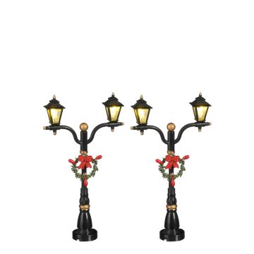 Luville - Lamp Post 2-Light Set van 2