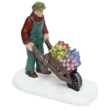 Santaville - Man with Tulips in Wheelbarrow