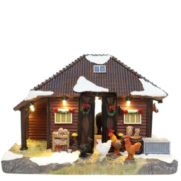 Santaville - Pony Stable with Ponies and Chickens