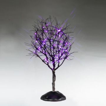 Spooky Town - Dry Tree With Purple Lights