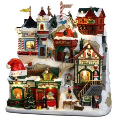 Lemax - Santa's Village - Façade met Licht