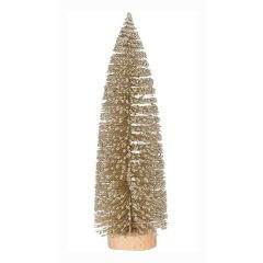 Gouden Glitter Kerstboom 25 cm - House of Seasons