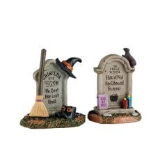 Spooky Town - Witch Tombstones - Set van 2 - Nu Voorverkoop