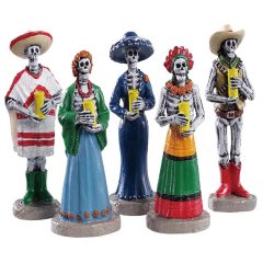 Spooky Town - Dia De Los Muertos Vigil - Set van 5 - Nu Voorverkoop