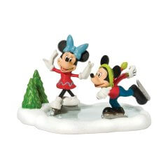 Department 56 - Mickey & Minnie Go Skating - Nu Voorverkoop