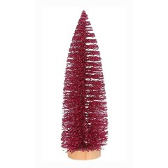 Roze Glitter Kerstboompje 15 cm - House of Seasons