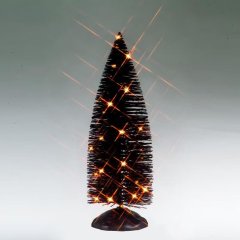 Spooky Town - Black Bristle Tree With Orange Lights - Nu Voorverkoop