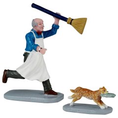 Lemax - Feline Fish Thief - Set van 2