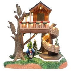 Santaville - Treehouse with Playing Children - Animatie