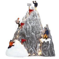 Santaville - Hikers Climb on Mountaintop - Animatie